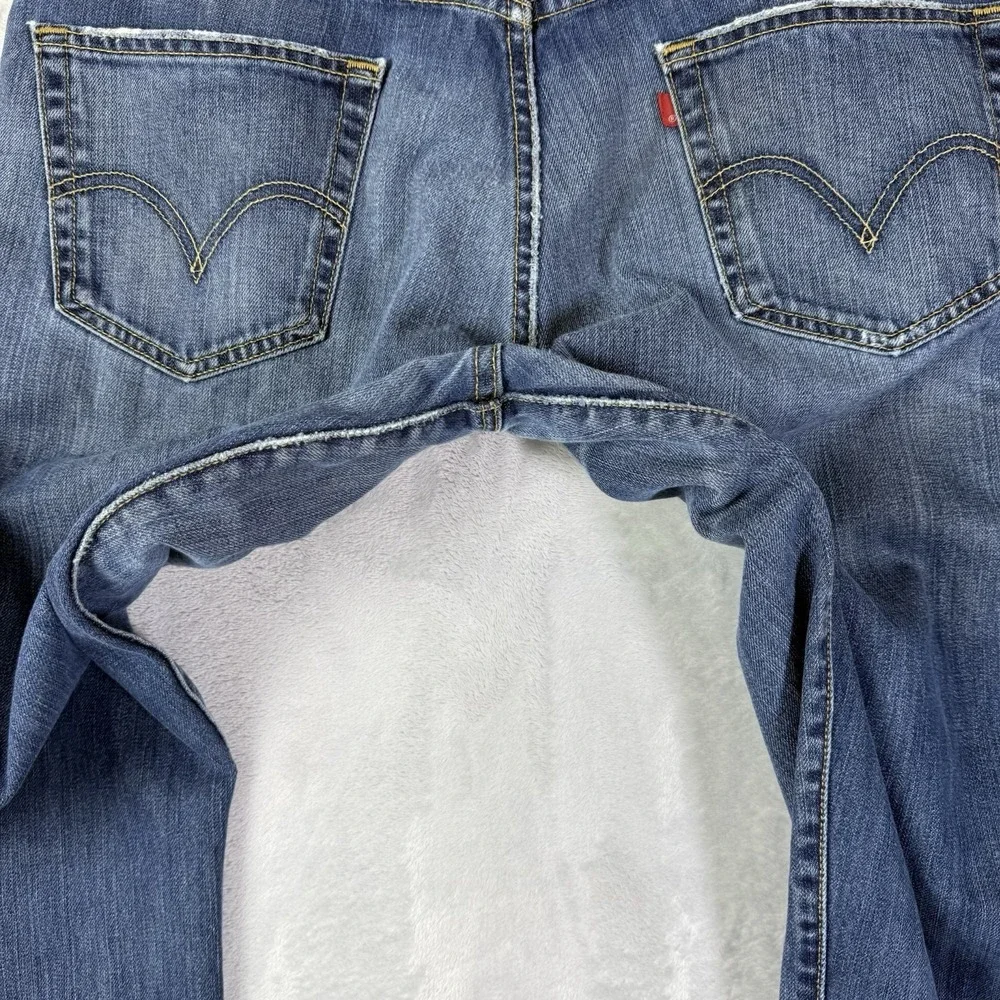 2000s Levis‎ 501 Jeans 36 x 34 Medium Wash Denim Button Fly Mexico Paper Tag